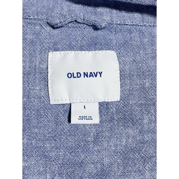 Old Navy Lightweight Zip Up Jacket Women's Size Large Light Blue w/Drawstring - Picture 3 of 7